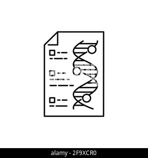 Genetics color line icon. Pictogram for web page, mobile app, promo. UI UX GUI design element. Editable stroke. Stock Vector