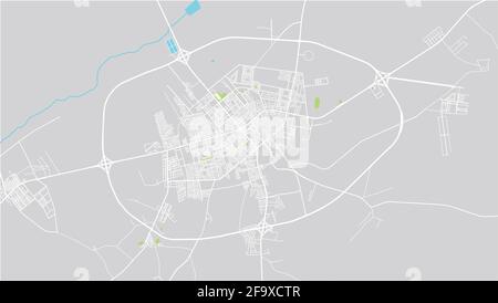 Urban vector city map of Ar Rass, Saudi Arabia, Middle East Stock Vector