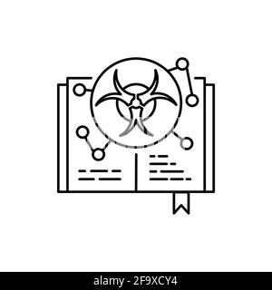 Epidemiology color line icon. Pictogram for web page, mobile app, promo. UI UX GUI design element. Editable stroke. Stock Vector