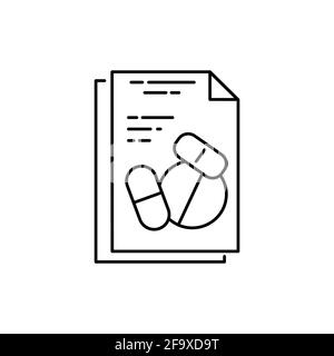 Pharmacology color line icon. Pictogram for web page, mobile app, promo. UI UX GUI design element. Editable stroke. Stock Vector