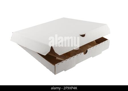 Leftover Pizza Cardboard Box Pizza Box Isolated White Background Opened  Stock Photo by ©SashaMagic 665718044