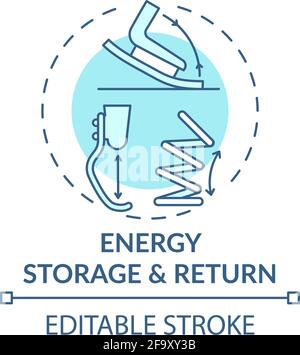 Energy storage and return concept icon Stock Vector