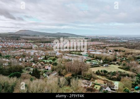 Telford from the skies by drone Stock Photo