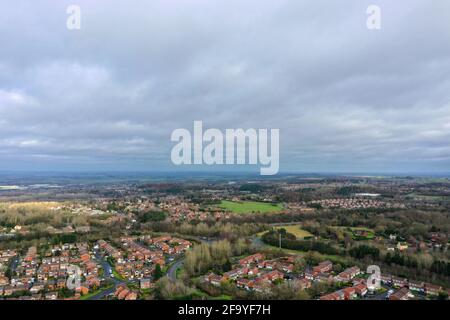 Telford from the skies by drone Stock Photo