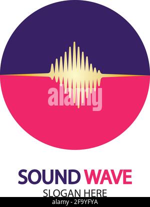 Sound Wave. Colorful sound waves for party, DJ, pub, clubs, discos. Audio equalizer technology. illustration Stock Vector