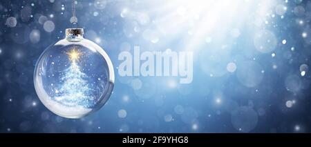 Shiny Christmas Tree Stock Photo - Alamy