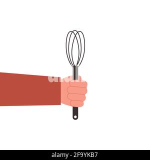 Whisk kitchen tool vector icon, simple sign for web site and mobile app. Stock Vector