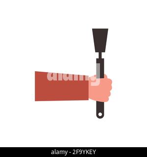 Silhouette spatula design. Perfect for icon, logo, template, etc Kitchenware Vector eps10 Stock Vector