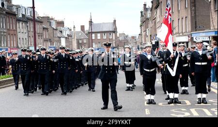 Crew of HMS Montrose Stock Photo