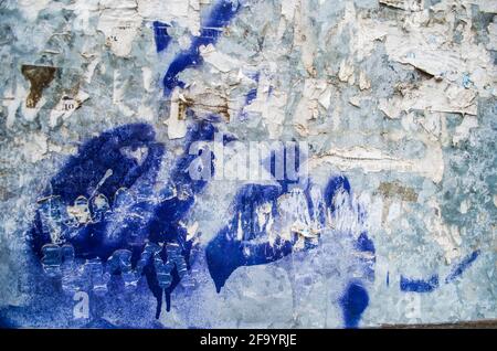 Abstract colorful metal texture. Grunge background. Old metal background for design. Stock Photo