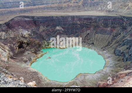 Crater lake of Santa Ana volcano, El Salvador Stock Photo