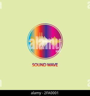 Sound Wave. Colorful sound waves for party, DJ, pub, clubs, discos. Audio equalizer technology. illustration Stock Vector
