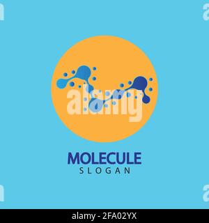 Molecule symbol logo template vector illustration design Stock Vector