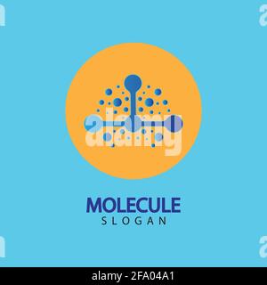 Molecule symbol logo template vector illustration design Stock Vector