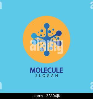 Molecule symbol logo template vector illustration design Stock Vector