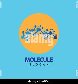 Molecule symbol logo template vector illustration design Stock Vector