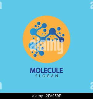 Molecule symbol logo template vector illustration design Stock Vector