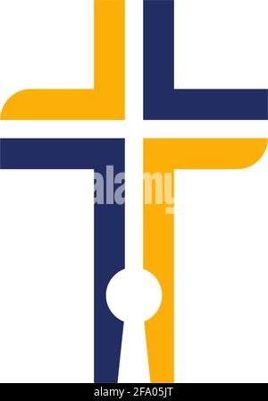 Simple key logo icon design vector template illustration Stock Vector