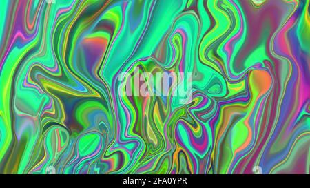 Abstract neon multicolored liquid background. Stock Photo