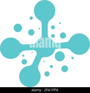 Molecule symbol logo template vector illustration design Stock Vector