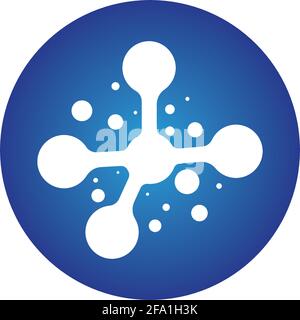 Molecule symbol logo template vector illustration design Stock Vector