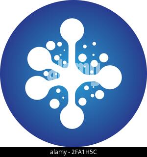 Molecule symbol logo template vector illustration design Stock Vector