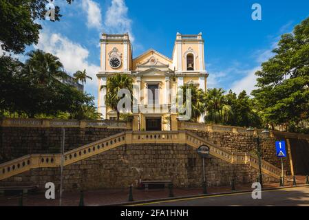 St. Lawrence Church, one of the oldest church in macau, china Stock Photo