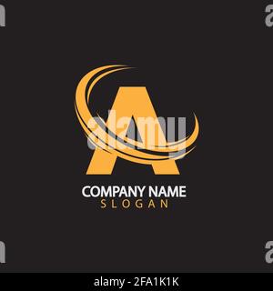 A Letter Logo Business Template Vector icon Stock Vector