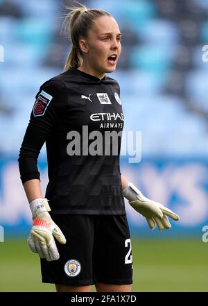 Ellie Roebuck of Manchester City Women during the The FA Womenâ€™s ...