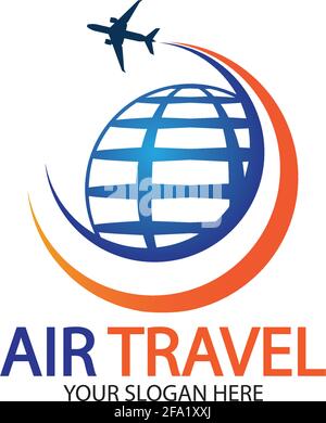 Air Travel logo vector icon design template-vector Stock Vector