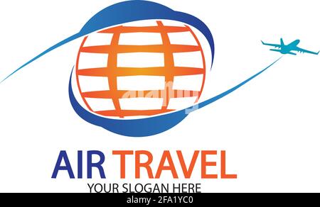 Air Travel logo vector icon design template-vector Stock Vector