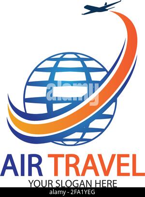 Air Travel logo vector icon design template-vector Stock Vector