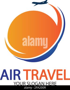 Air Travel logo vector icon design template-vector Stock Vector