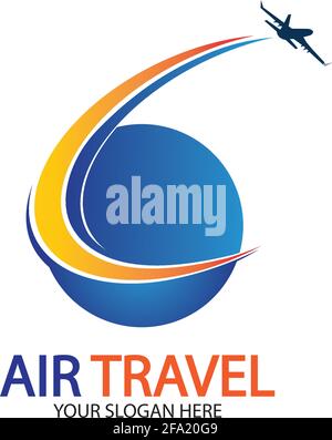 Air Travel logo vector icon design template-vector Stock Vector