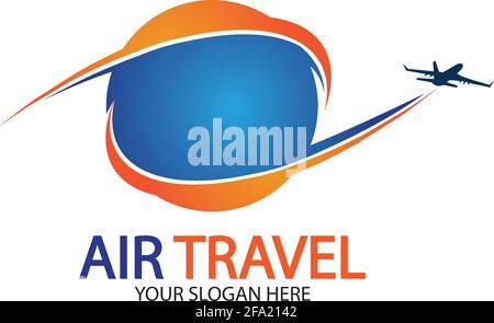 Air Travel logo vector icon design template-vector Stock Vector