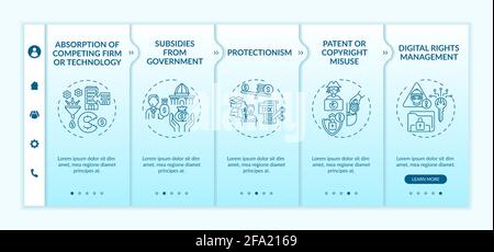 Noncompetitive policy onboarding vector template Stock Vector