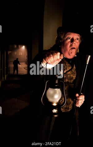 Jack the Ripper,detective,detect,adventure,police,Victorian,Marc Tuckey, Ghost Walks, Newport, Isle of Wight, England, UK, Stock Photo