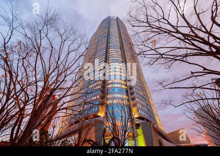 Tokyo, Japan - December 11, 2015: View of the Roppongi Hills Mori Tower Stock Photo