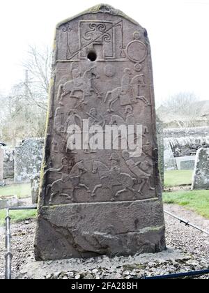 Aberlemno 2 Pictish Cross Slab in the old Kirkyard