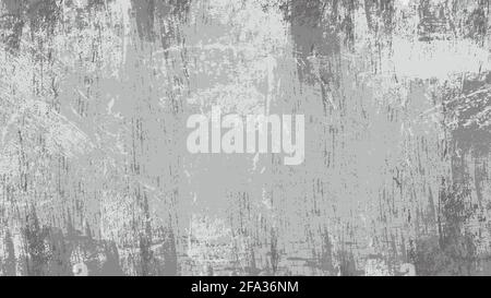 Grunge texture Background. Grey Scratches and cracks on wall. Vector illustration Stock Vector