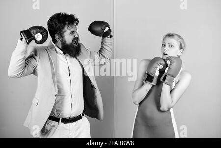 An athletic woman in boxers gloves posing for the camera Stock Photo - Alamy