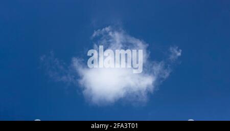 White cloud on a blue sky background Stock Photo