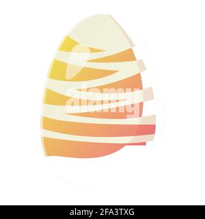 Cute realistic Easter egg painted with with abstract triangles. Can be used as easter hunt element for web banners, posters and web pages. Stock Stock Vector