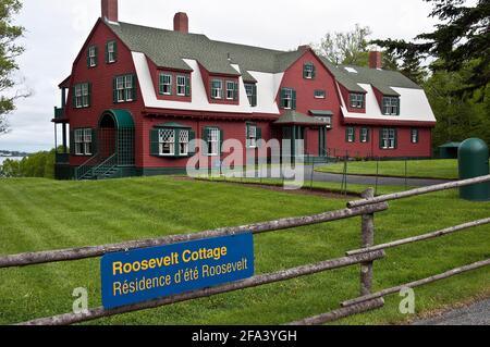 Roosevelt Cottage, Campobello Island, New Brunswick, Canada Stock Photo