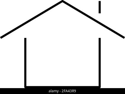 Home or house thin line icon Stock Vector