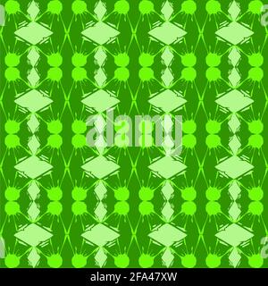 Green color surface pattern illustration for fabric Stock Photo