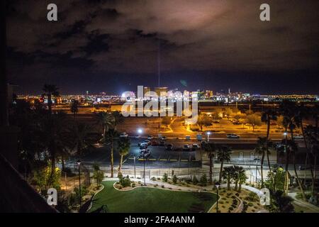 The beautiful view of the city of Las Vegas, Nevada at nightfall Stock  Photo - Alamy