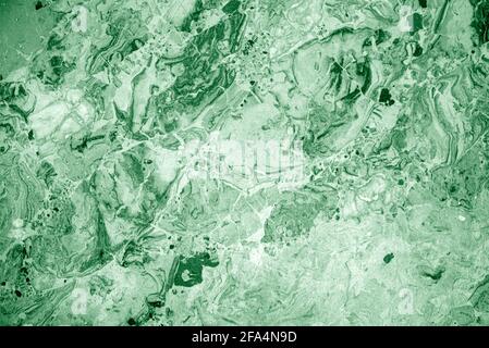 Decorative stone as green marble for interior, marble wall as texture or background Stock Photo