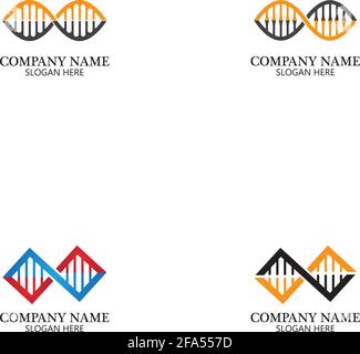 Infinity DNA Logo Icon Vector Stock Vector