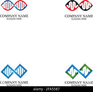 Infinity DNA Logo Icon Vector Stock Vector
